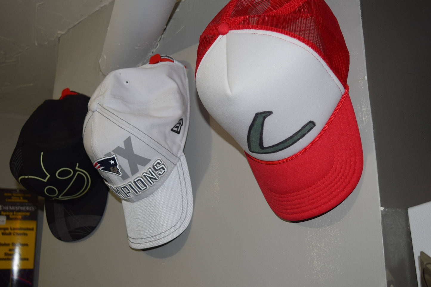 Wall Mounted Hat Hanger (3D Printed) 'AG3D H4T' by AG3D Printing