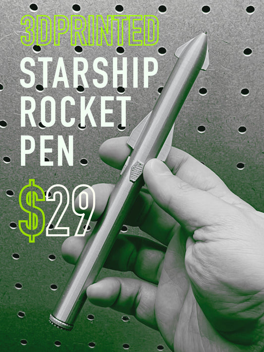 SpaceX Starship Rocket Pen 3D PRINTED - The perfect Space Nerd Gift