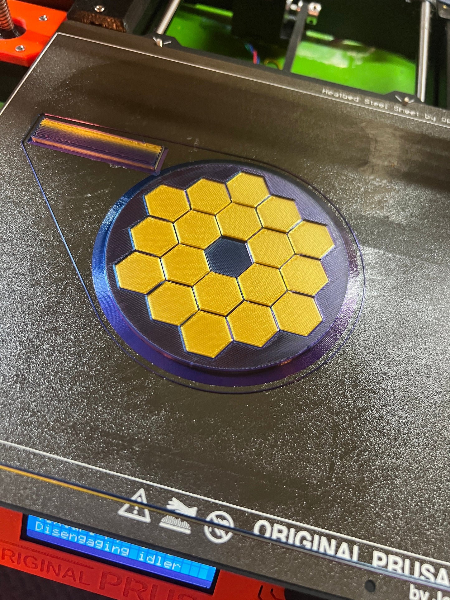 James Webb Space Telescope 3D printed coasters (set x4) and Stand