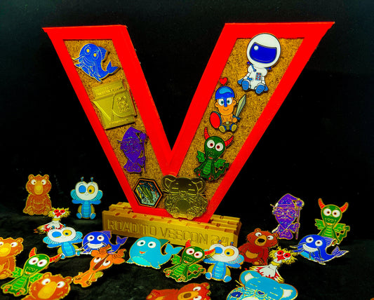 Road To VeeCon 2024 Pin Stand Collectors 3DPRINTED | Holds 8-10 pins | Pins not included